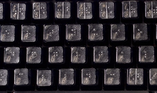 Transparent Braille Keyboard Stickers  Available at DevineMedical Online  store